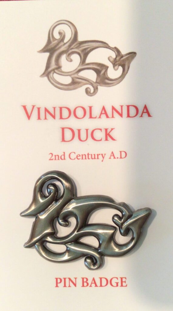 Duck pin replica from ancient Roman city in Hexham, UK